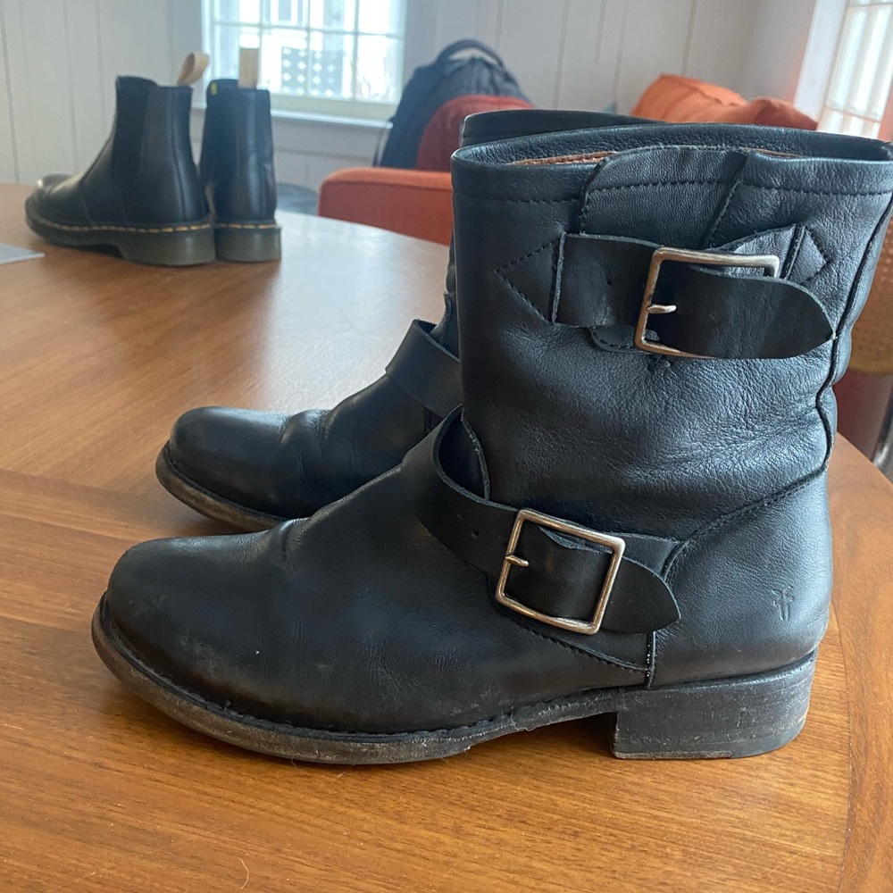 FRYE Women’s Bicky Engineer Boot Black - Size 6 1/2